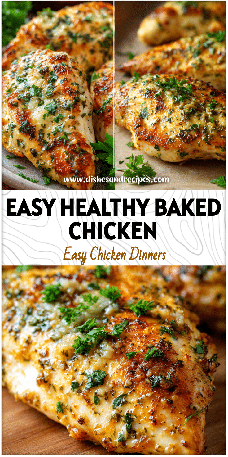 Easy Oven Baked Garlic Chicken Breast Recipe for Healthy Meal Prep 4 Easy Oven Baked Garlic Chicken Breast Recipe for Healthy Meal Prep