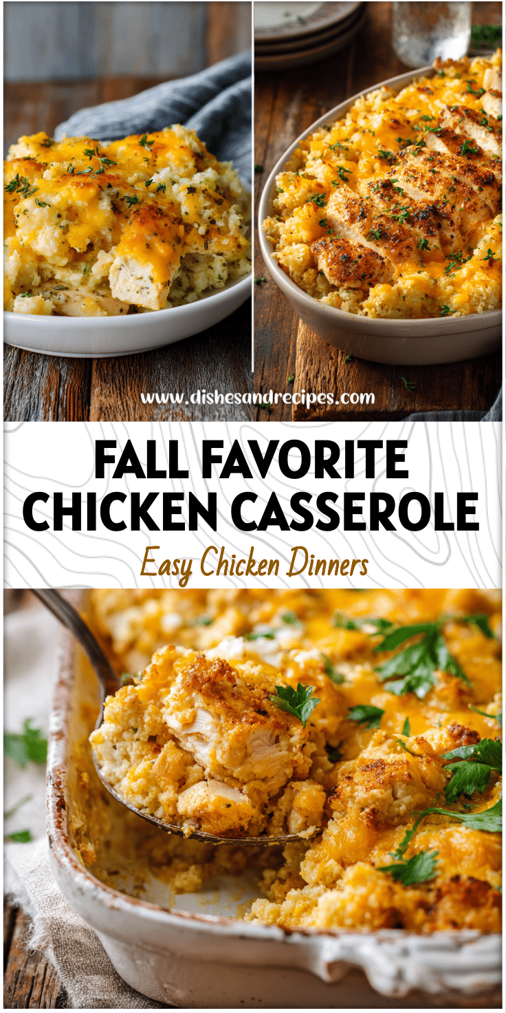 Fall Comfort: Cheesy Cauliflower Rice Casserole With Chicken 4 Cheesy Cauliflower Rice Casserole With Chicken