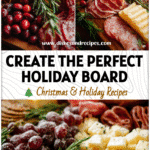 Festive Christmas Charcuterie Board Ideas for Holiday Appetizers 5 Festive charcuterie board with meats, cheeses, and Christmas Snacks styled for Holiday Appetizers.