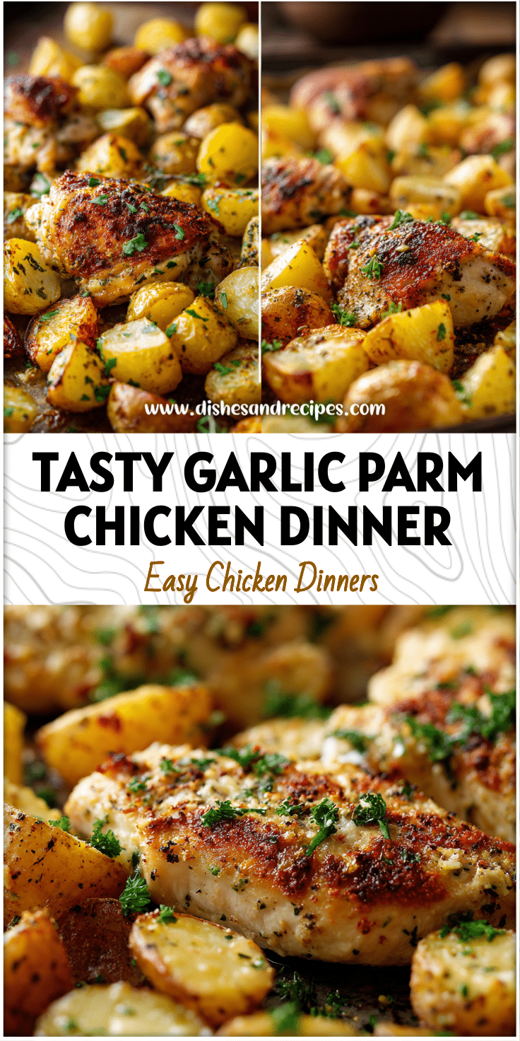 Garlic Parmesan Chicken & Potatoes | Easy Sheet Pan Dinner 4 Garlic Parmesan Chicken & Potatoes Easy Sheet Pan Dinner