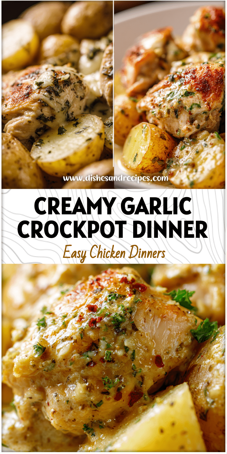 Garlic Parmesan Crockpot Chicken and Potatoes Recipe Everyone Will Love 4 Garlic Parmesan Crockpot Chicken and Potatoes