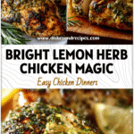Herb Marinated Lemon Chicken Breasts: Bright Flavors for Any Season 5 Tender herb marinated lemon chicken breasts with a golden sear and fresh lemon zest on top.
