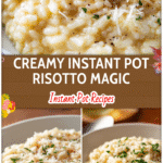 Instant Pot Risotto With Parmesan and White Wine: Creamy Italian Comfort 5 Creamy Instant Pot Risotto With Parmesan And White Wine served in a white bowl topped with herbs.