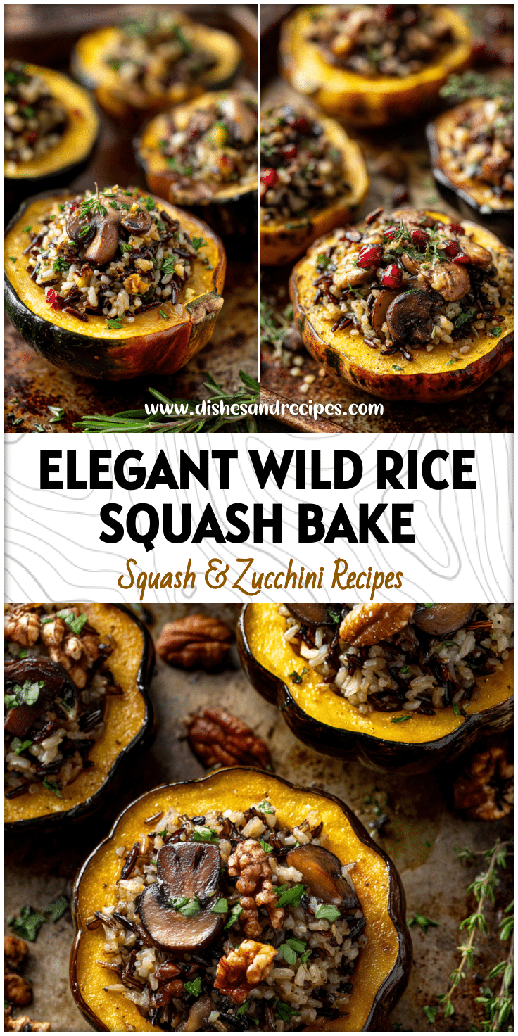 Mushroom & Wild Rice Stuffed Acorn Squash | Elegant Fall Side Dish 4 Mushroom & Wild Rice Stuffed Acorn Squash Elegant Fall Side Dish
