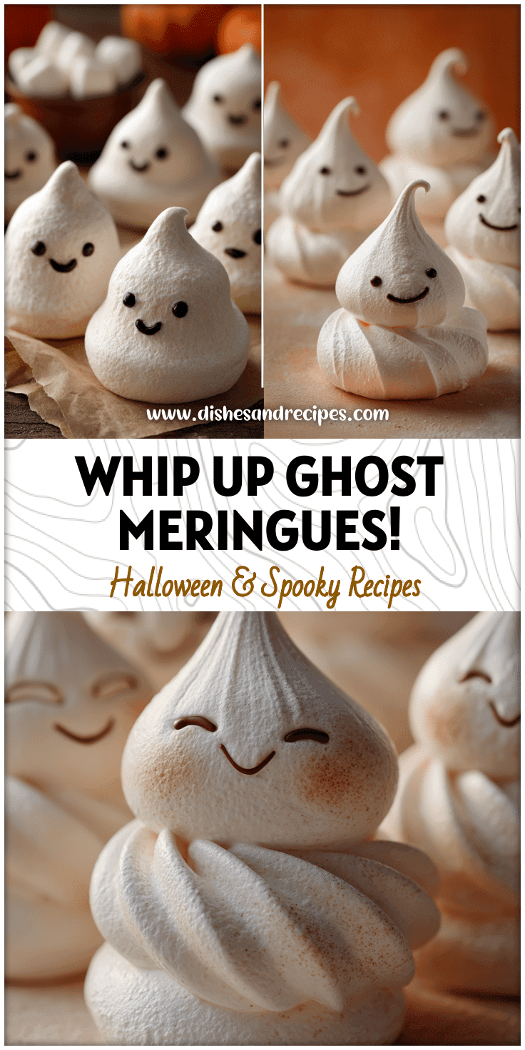 Spooky Halloween Meringue Cookies & Ghost Meringue Treats 4 Spooky Halloween Meringue Cookies & Ghost Meringue Treats