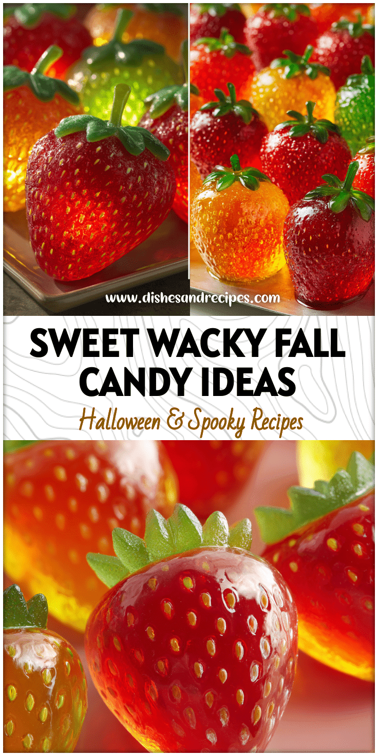 Wacky Candy Strawberries & Glow Apples for Fun Fall Treats 4 Wacky Candy Strawberries & Glow Apples for Fun Fall Treats