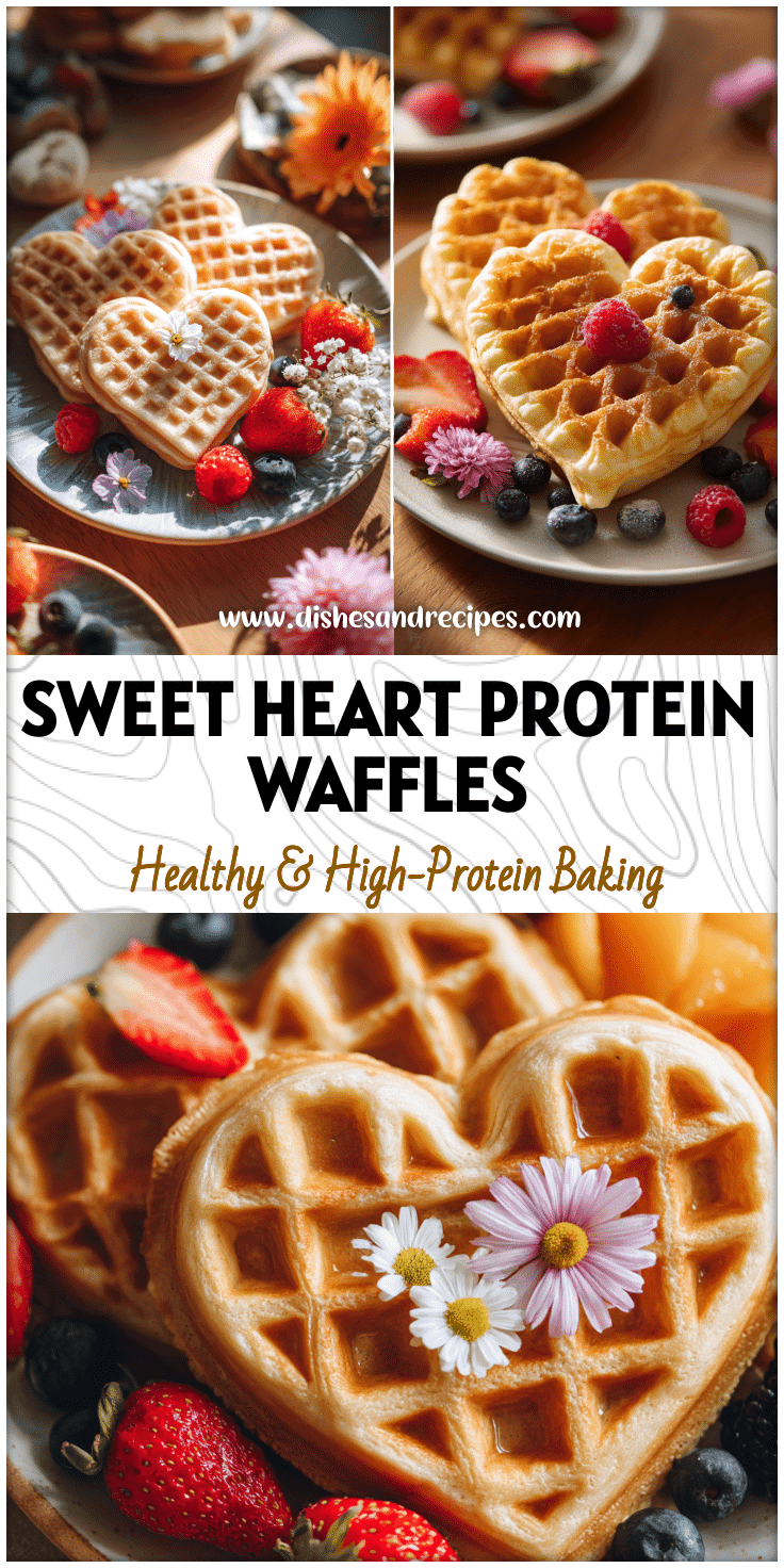 Charming Heart-Shaped Protein Waffles for a Pretty Breakfast Aesthetic