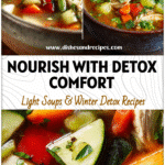 Comforting Chicken Vegetable Detox Soup for a Fresh and Healthy Reset 5 Bowl of Chicken Vegetable Detox Soup with colorful vegetables, inspired by Recetas Mexicanas and Healthy Soup Recipes.