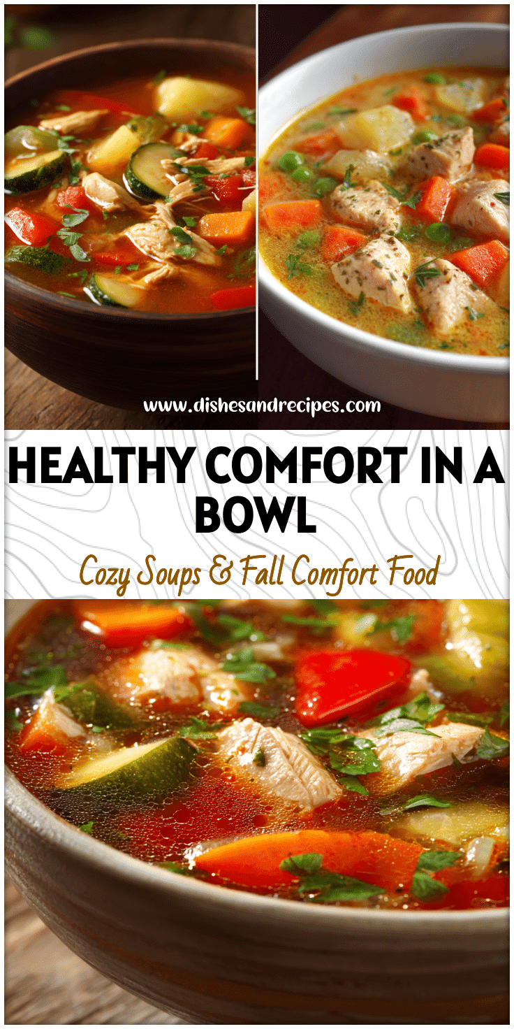 Bowl of Chicken and Vegetable Stew with colorful veggies, ideal for Best Homemade Recipes and Cold Weather Food Recipes.