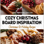 Cozy Christmas Charcuterie Inspiration for Your Holiday Table 5 Rustic Christmas charcuterie platter with assorted meats, cheeses, fruits, and festive holiday decor