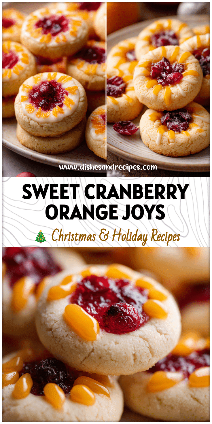 Cranberry Orange Thumbprint Cookies – Iced Shortbread Joys for Christmas