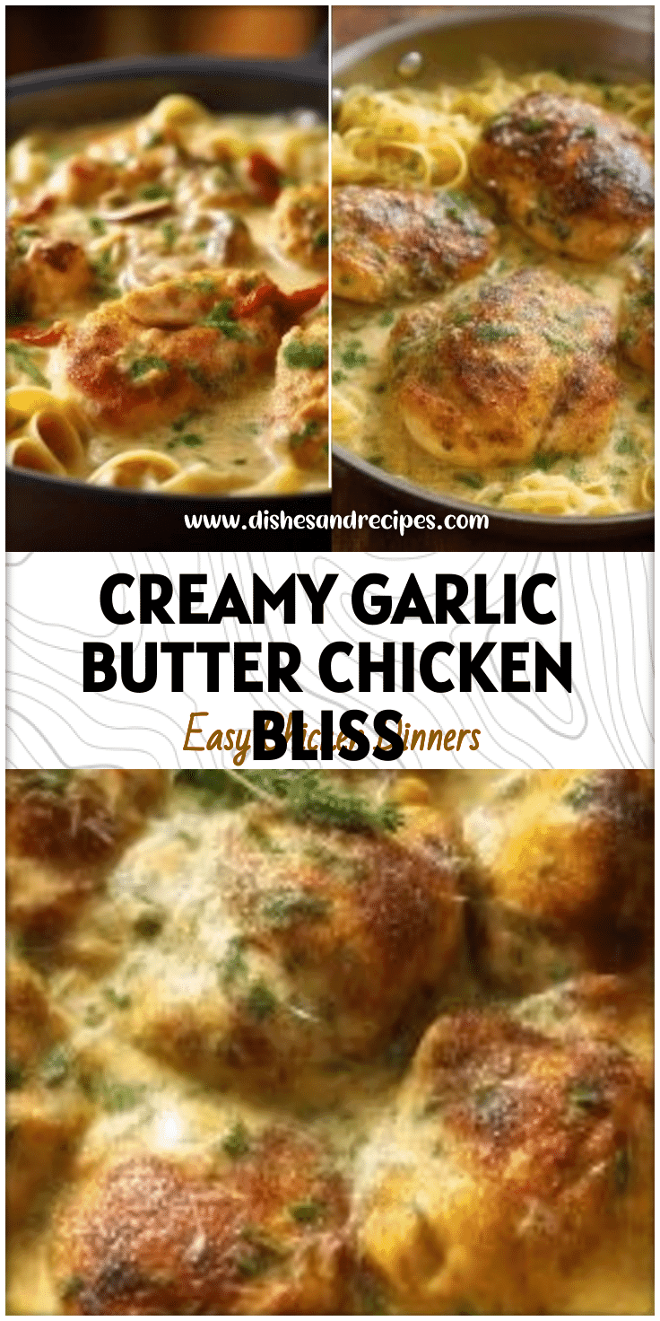 Creamy Garlic Butter Chicken Skillet Dinner