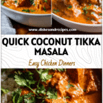 Creamy Instant Pot Chicken Tikka Masala Made Light and Flavorful 5 A bowl of creamy Chicken Tikka Masala Instant Pot made with coconut milk and rich Masala Sauce.