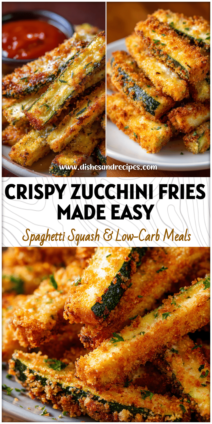Golden Healthy Air Fryer Zucchini Fries on a plate showing Zucchini In Air Fryer No Breading from a Keto Zucchini Fry Recipe.