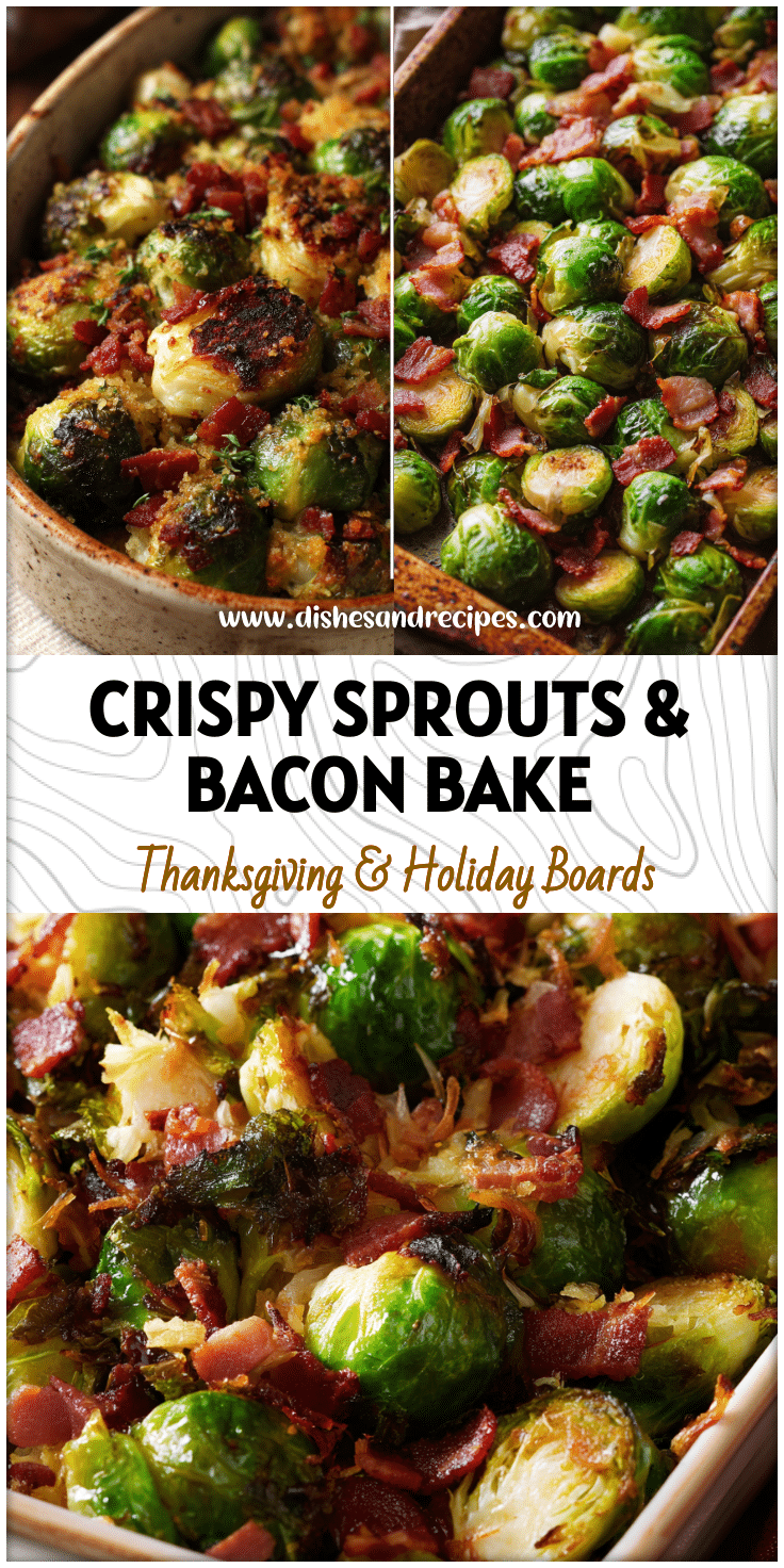 Crispy Brussel Sprout And Bacon Bake for Fall Gatherings