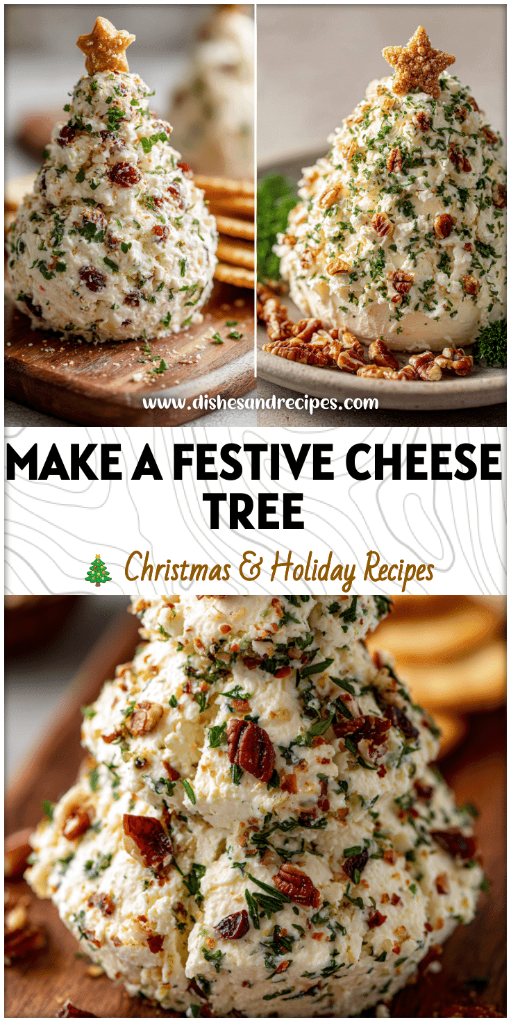 Festive Christmas Tree Cheese Ball for Holiday Parties 4 Festive Christmas Tree Cheese Ball for Holiday Parties