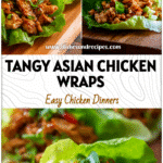 Flavor-Packed Chicken Lettuce Wraps with Savory Asian Sauce 5 Asian Chicken Lettuce Wraps with crisp lettuce, savory Lettuce Wrap Sauce, and colorful Asian Chicken filling.