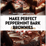 From Scratch Peppermint Bark Brownies Recipe 5 Tray of peppermint bark brownies with fudge layers and crushed peppermint pieces