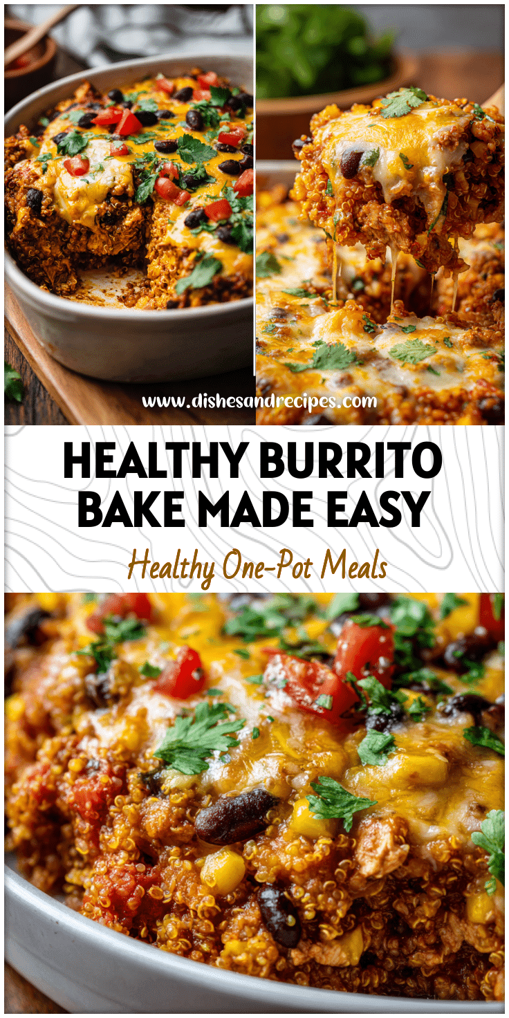 Healthy Chicken & Quinoa Burrito Bake for Dinner
