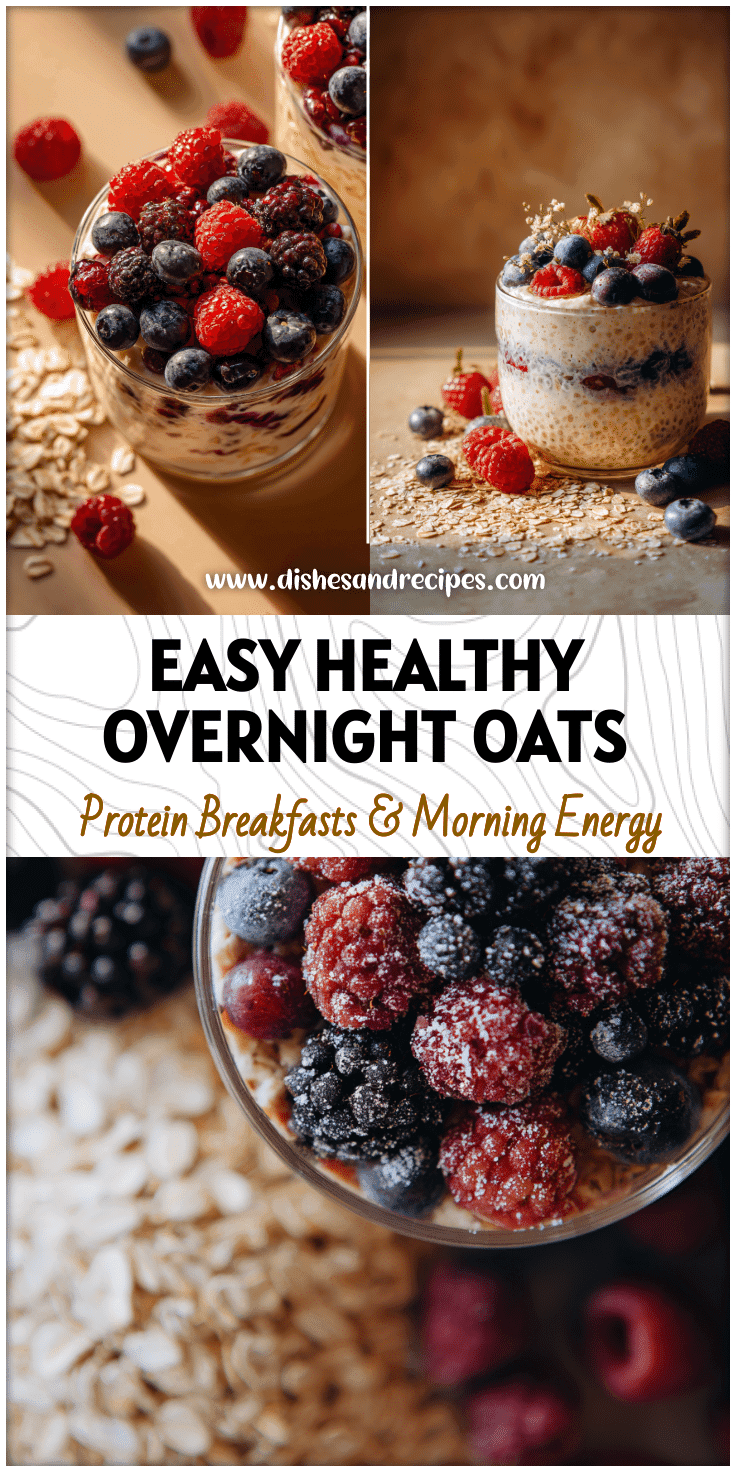 Healthy Overnight Oats With Rolled Oats and Berries for Spring 4 Healthy Overnight Oats With Rolled Oats and Berries for Spring