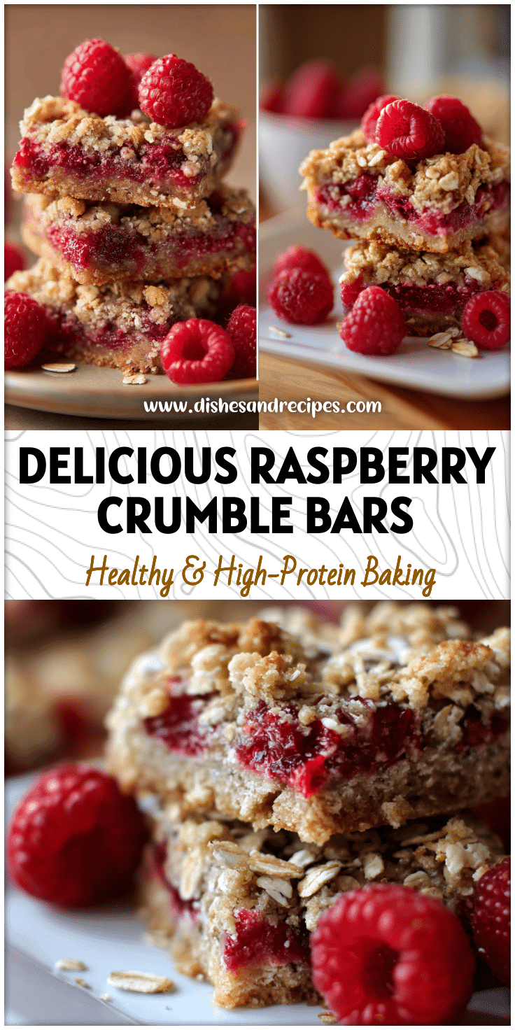 Healthy Raspberry Crumble Bars – Fresh Raspberry Breakfast & Brunch Delight