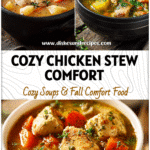 Hearty Chicken and Vegetable Stew for Cozy Evenings 5 Bowl of hearty chicken and vegetable stew showcasing Best Homemade Recipes Meals and Easy Soup Or Stew Recipes.