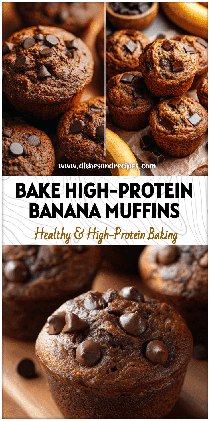 High-Protein Chocolate Banana Muffins for a Healthy Breakfast Boost