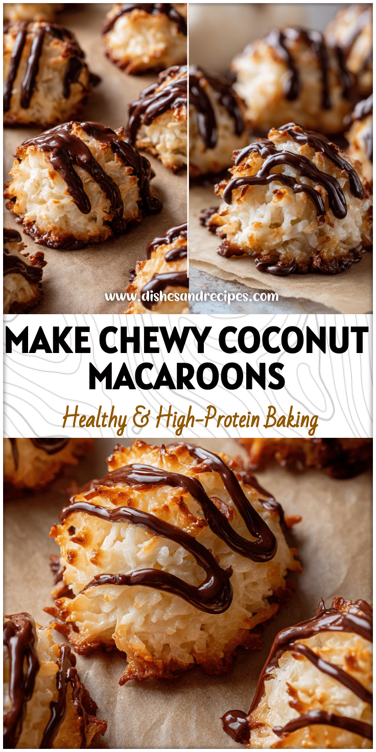 How To Make Chewy Coconut Macaroons With Chocolate Drizzle 4 Chewy Coconut Macaroons With Chocolate Drizzle