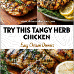 Lemon Balsamic Garlic Herb Grilled Chicken Recipe 5 Grilled chicken brushed with Lemon Balsamic Chicken Marinade and topped with fresh herbs.