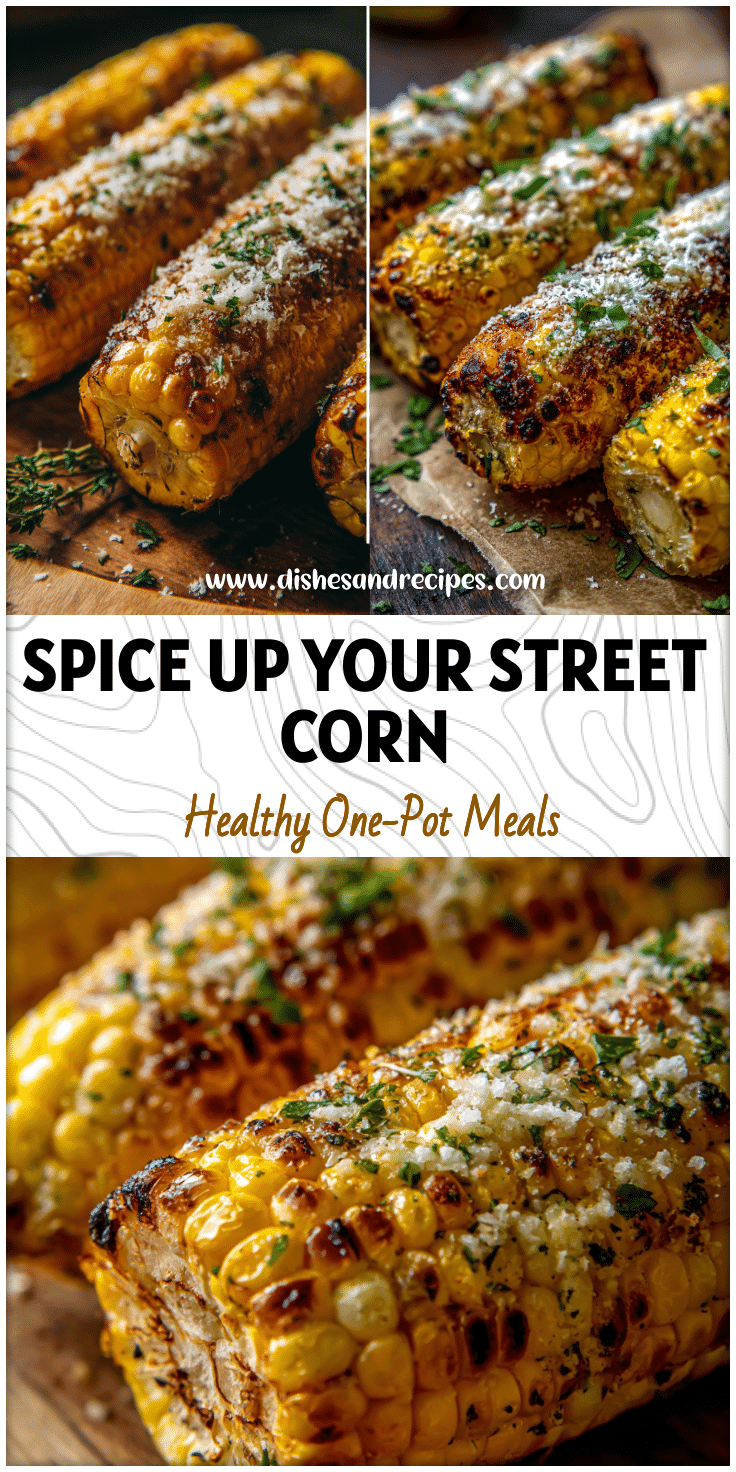Grilled corn on the cob topped with parmesan, fresh herbs, and seasoning inspired by Mexican street corn.