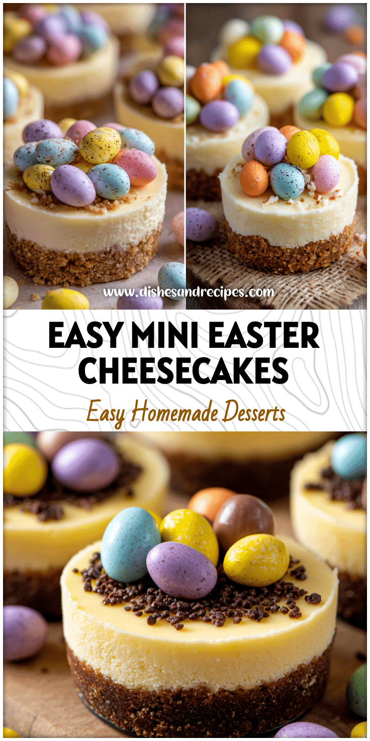 Mini Easter Egg Cheesecakes – No Bake Spring Treat with Cadbury Mini Eggs
