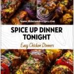 Moroccan-Spiced Chicken Kabobs & Greek Souvlaki Recipe 5 Colorful Moroccan-spiced Chicken Kabobs on skewers served with dipping sauce and herbs.