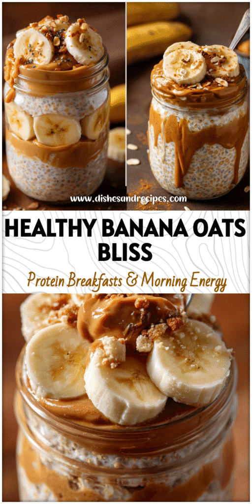 Home 16 A jar of Low Sugar Banana Overnight Oats layered with peanut butter and banana slices for a Good Overnight Oats Recipe.