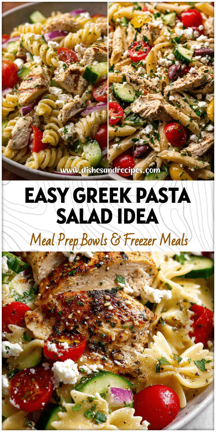 Refreshing Greek Chicken Pasta Salad for Easy Healthy Dinners