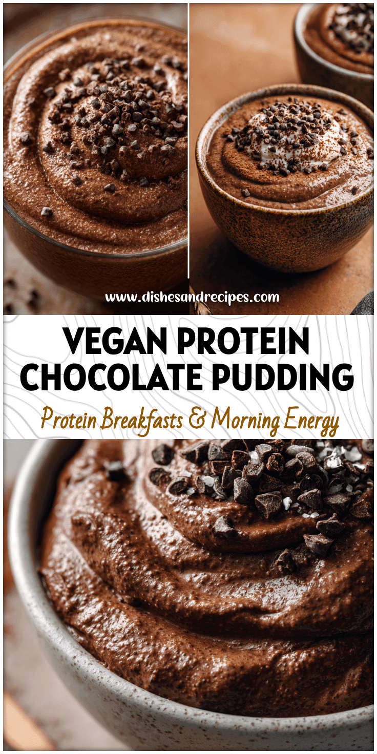 Rich Vegan Chocolate Chia Pudding with Protein Powder