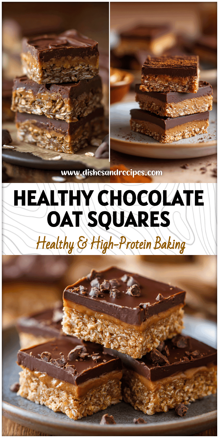 Sweet & Healthy No-Bake Chocolate Peanut Butter Oat Bars