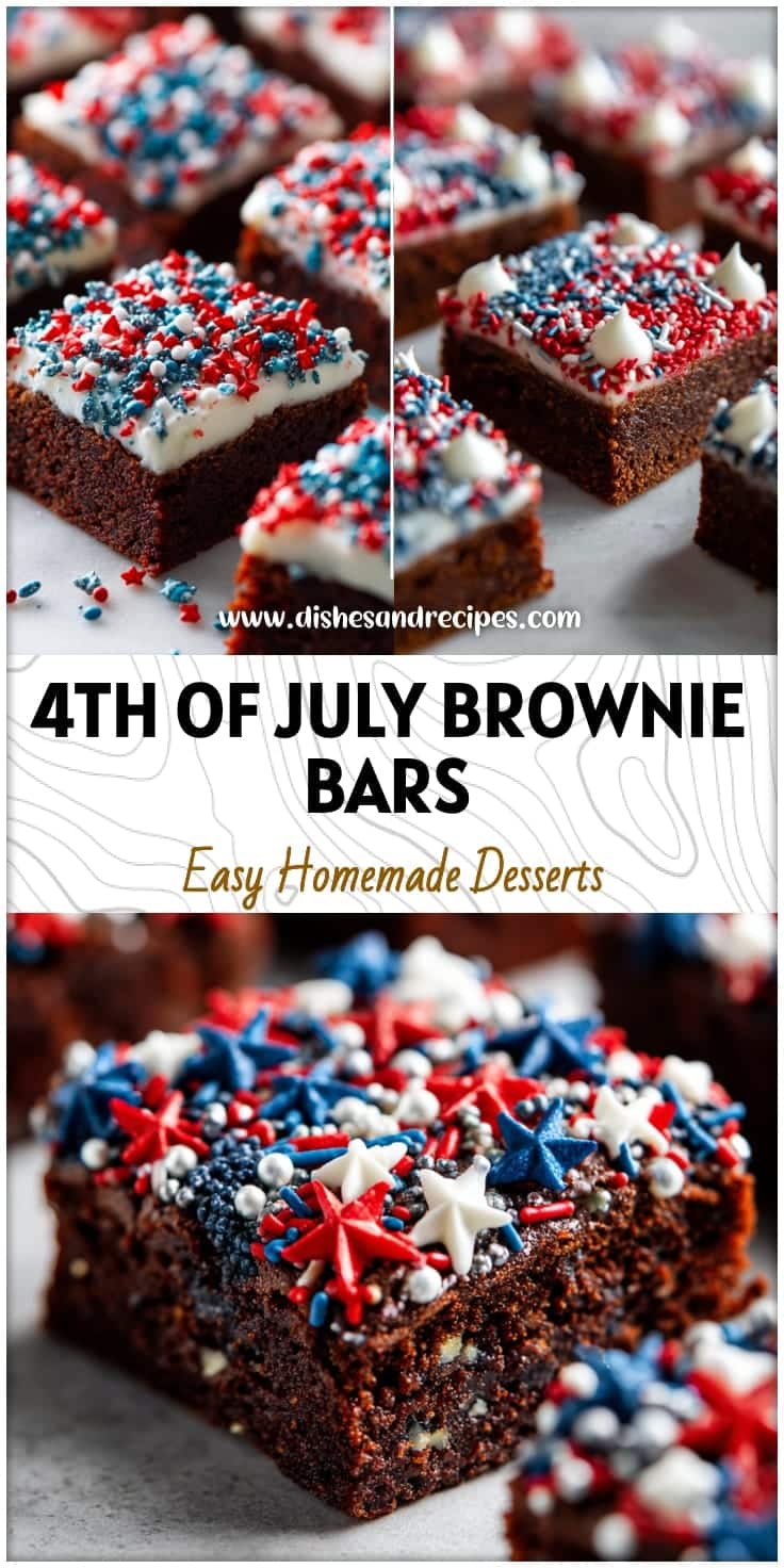 Firecracker 4th of July Brownies: Festive Patriotic Dessert Bars