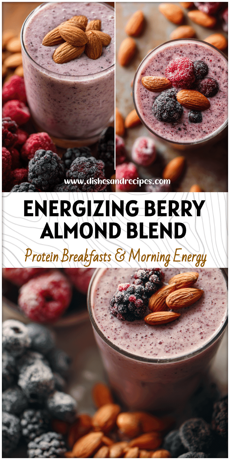 Berry Almond Protein Smoothie – A Creamy & Energizing Blend