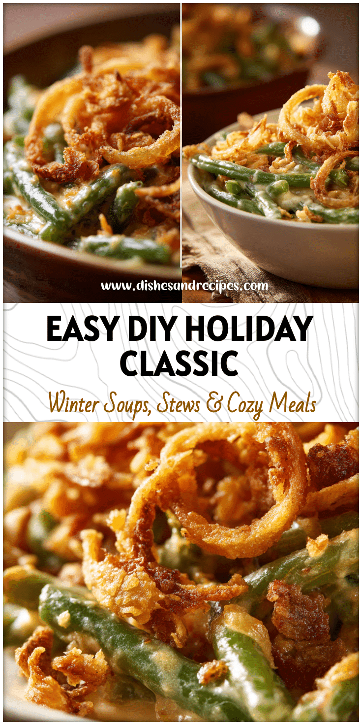 DIY Frenches Green Bean Casserole with Lipton Twist (Easy 8x8 Bake)