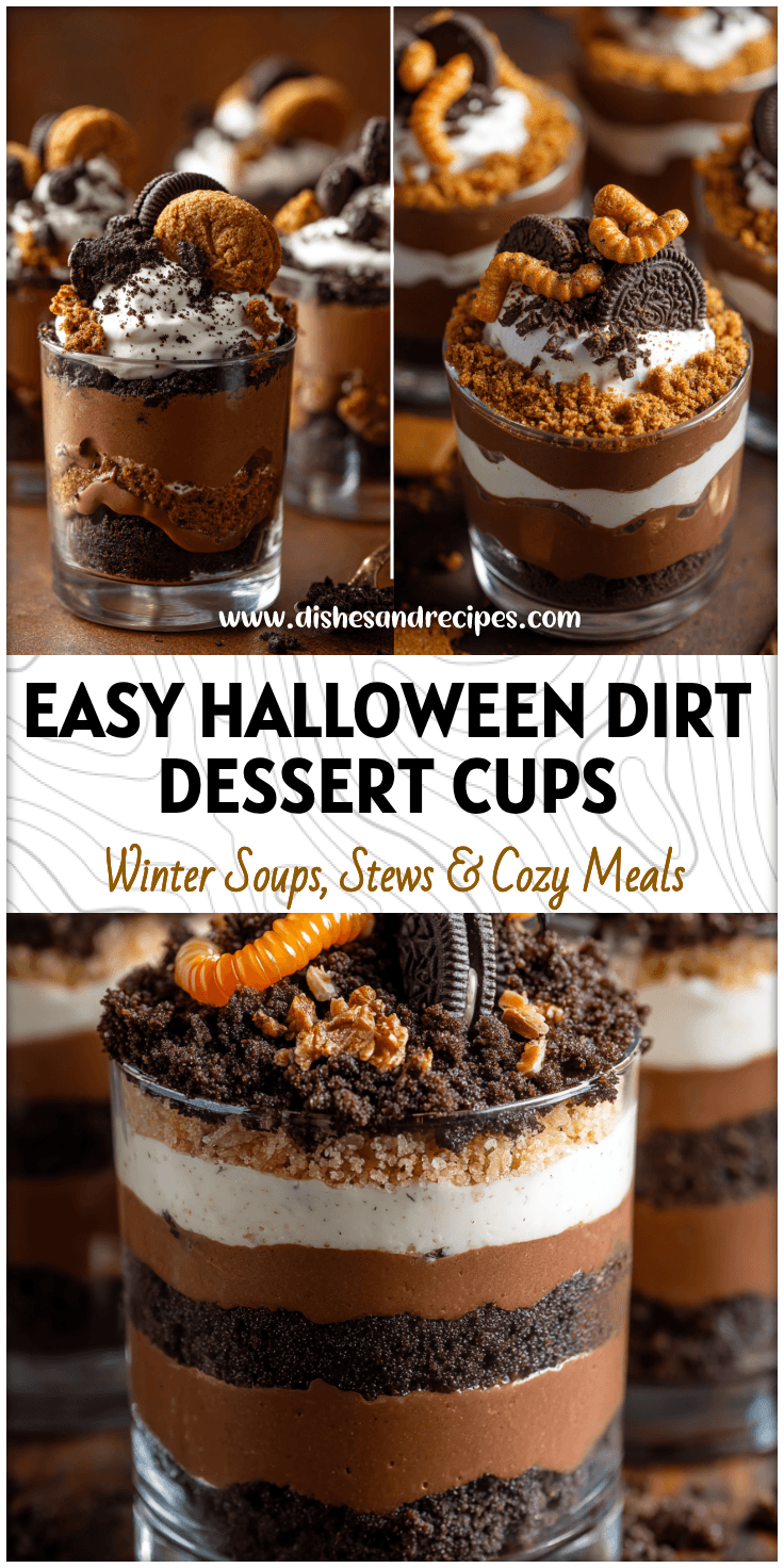Easy Halloween Dirt Dessert Cups for Family Party Fun 4 Easy Halloween Dirt Dessert Cups for Family Party Fun