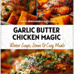 Garlic Butter Chicken & Sweet Potato Bake | Peruvian-Inspired Dinner Recipe 5 Golden garlic butter chicken breast with roasted sweet potatoes inspired by Peruvian Chicken Recipes.