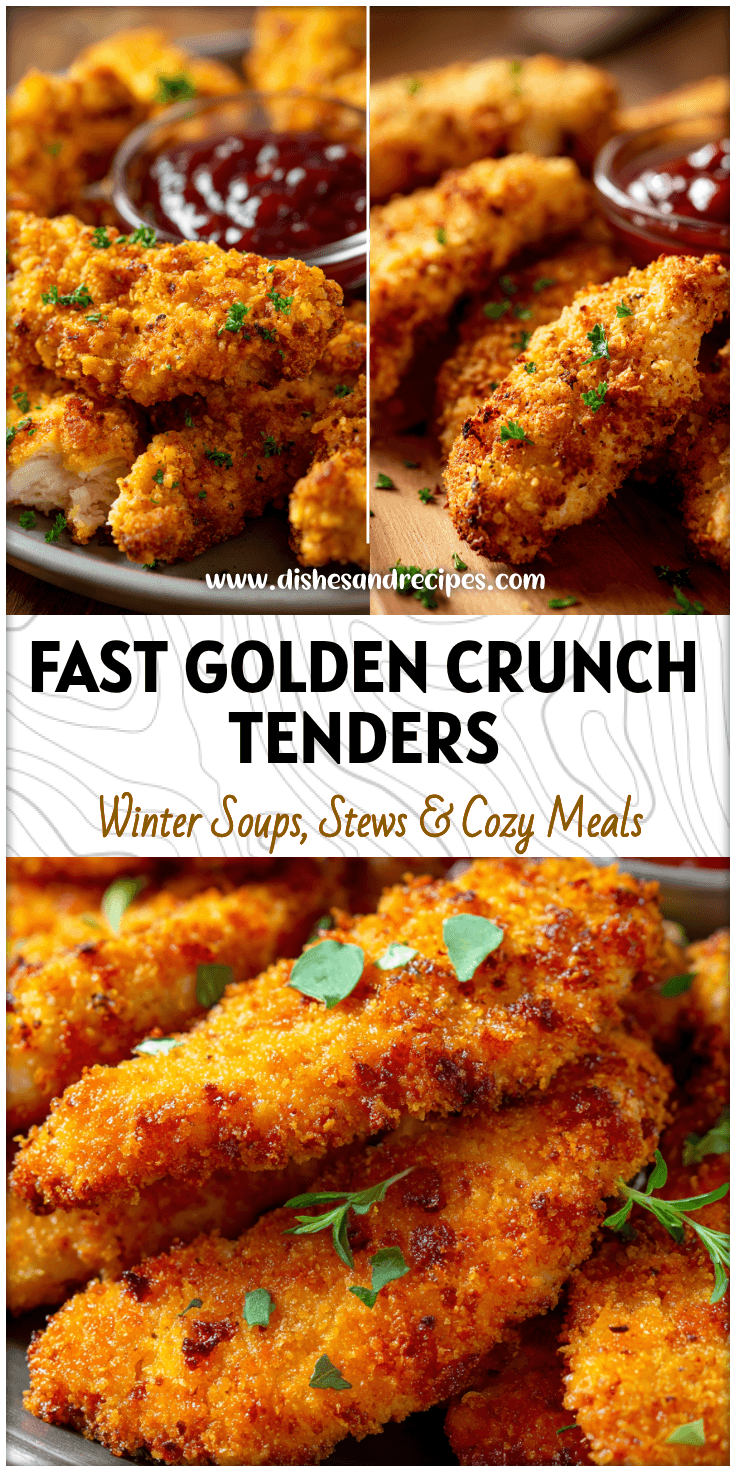 Closeup of golden Air Fried Chicken Tenders on a tray with sauce and fresh herbs.