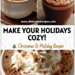 Holiday Spiced Hot Chocolate | Best Hot Drinks for Winter 5 A mug of Holiday Spiced Hot Chocolate topped with whipped cream and cinnamon, ideal for Best Hot Drinks for Winter.
