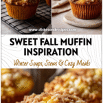Golden Apple Streusel Muffins with crumb topping cooling beside a cup of coffee