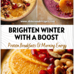 Winter Citrus Smoothie Bowl for an Immune Boost 5 Colorful Winter Citrus Smoothie Bowl topped with orange slices, pomegranate, and nuts for an Immune Boost Smoothie look.