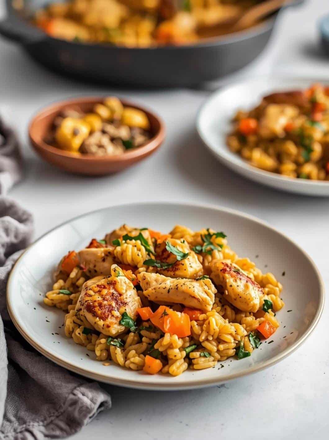 Easy Chicken & Rice Skillet: Quick & Healthy Autumn Dinner Recipe