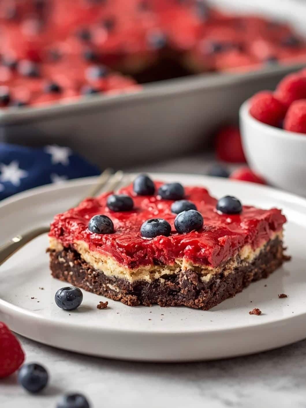 Firecracker 4th of July Brownies: Festive Patriotic Dessert Bars