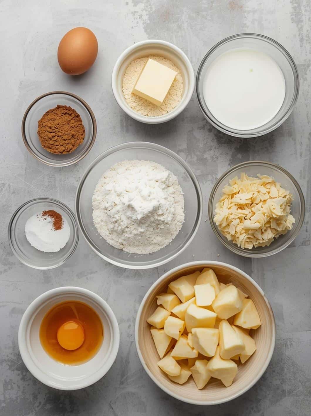 Fluffy Cinnamon Apple Protein Pancakes with Warm Apple Topping