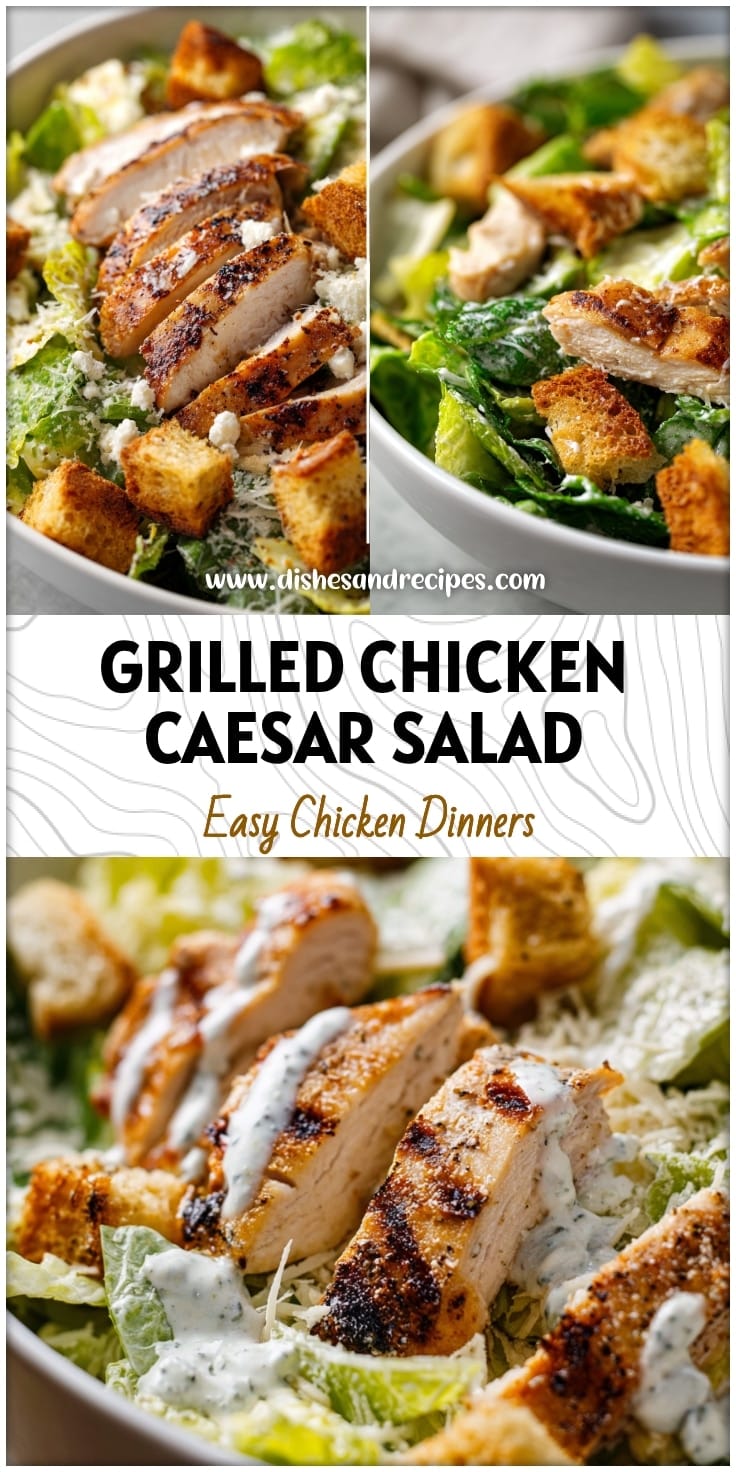Easy Grilled Chicken Caesar Salad Recipe for Dinner