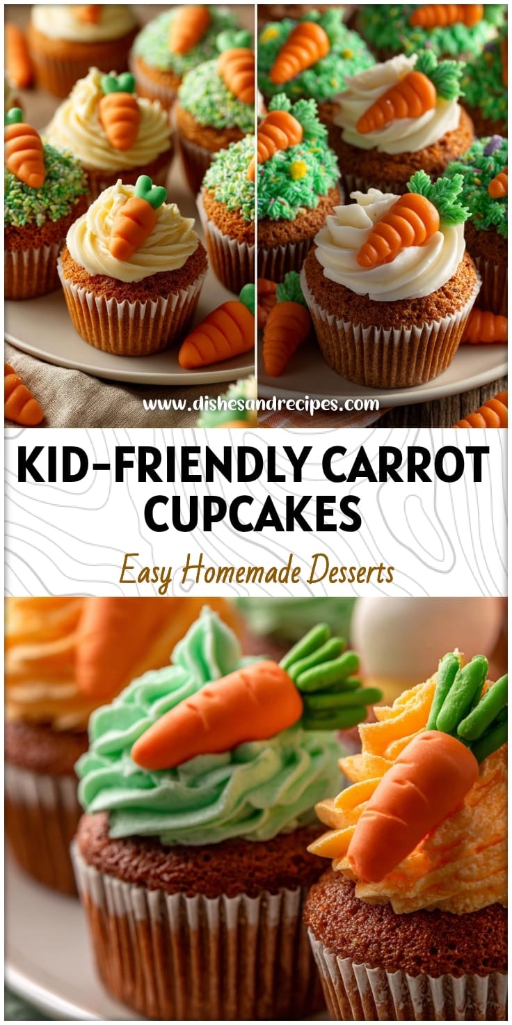 Kid-Friendly Easter Carrot Cupcakes